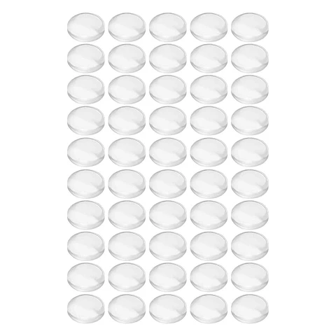 BATENTES ADESIVOS DE SILICONE TRANSPARENTES 10MM 50X
