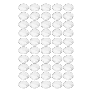 BATENTES ADESIVOS DE SILICONE TRANSPARENTES 10MM 50X