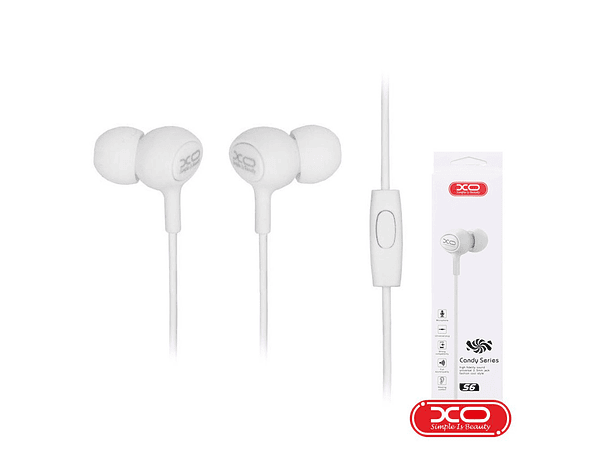 AUSCULTADORES COM FIOS STEREO BRANCO XO 1