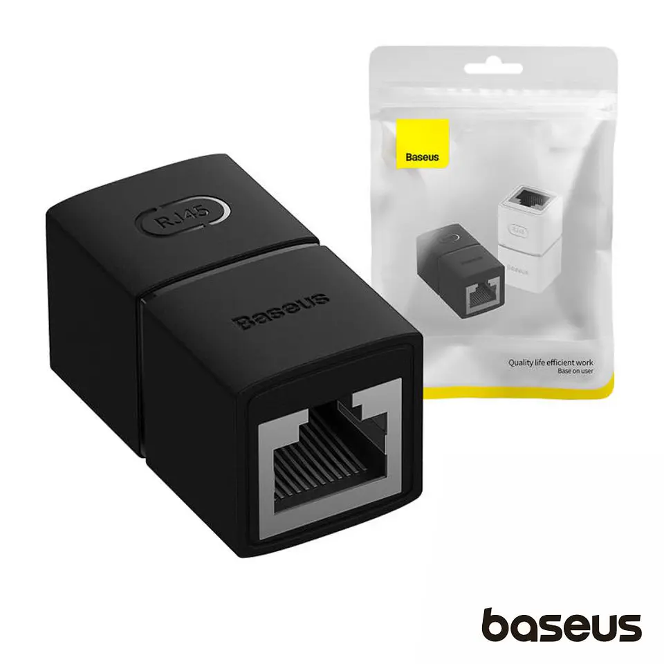 FICHA ADAPTADORA RJ45 8P8C FÊMEA / FÊMEA BASEUS 1