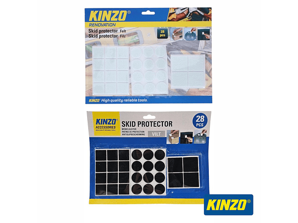 AUTOCOLANTES FELTRO DIVERSOS 28X KINZO 1