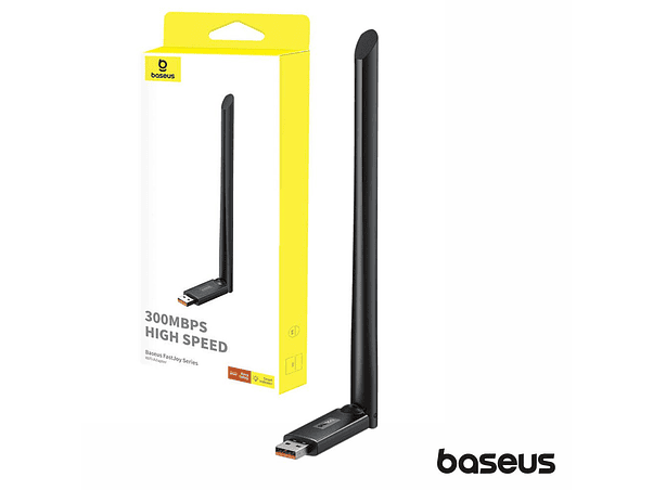 ADAPTADOR USB WIFI LAN 802.11B/G/N/A/AC 300MBPS BASEUS 1
