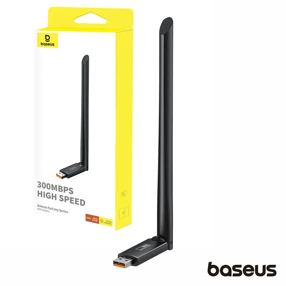 ADAPTADOR USB WIFI LAN 802.11B/G/N/A/AC 300MBPS BASEUS 1