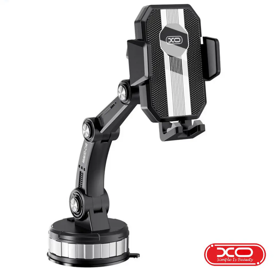 SUPORTE TELEMÓVEL GRAVITY COM VENTOSA PRETO XO 1