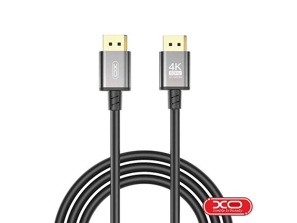 CABO DISPLAYPORT MACHO / DISPLAYPORT MACHO 4K 5M PRETO XO 1