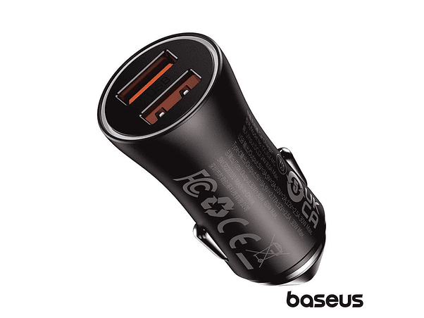 ADAPTADOR ISQUEIRO USB 60W PD QC3.0 GOLDEN CONTACTOR BASEUS 1