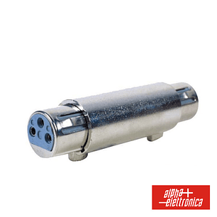 FICHA ADAPTADORA XLR 3P FÊMEA / XLR 3P FÊMEA