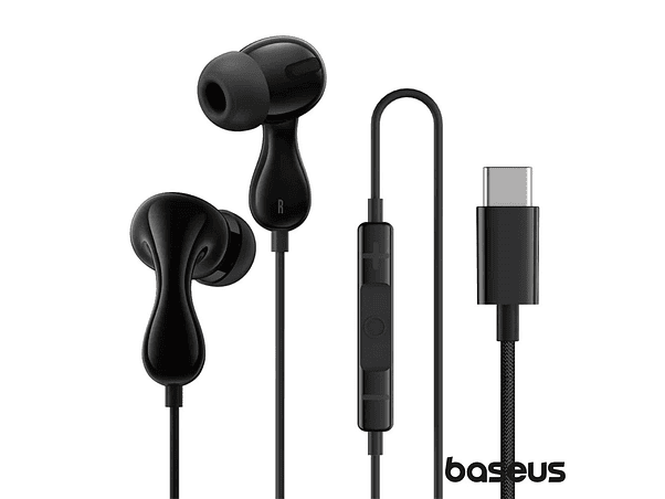 AUSCULTADORES STEREO COM FIOS E MICROFONE ENCOK CZ20 BASEUS 1