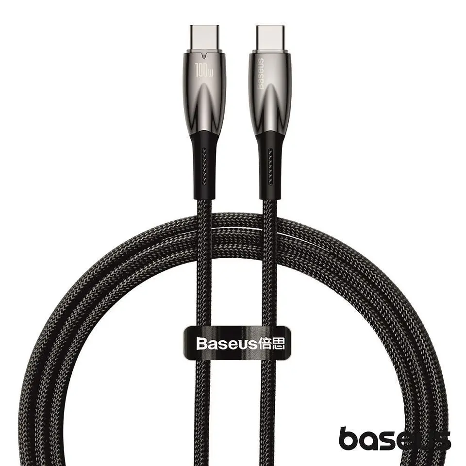 CABO USB-C MACHO PARA USB-C MACHO 100W 1M GLIMMER BASEUS 1