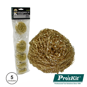 ESFREGÃO PARA LIMPEZA PONTAS FERROS SOLDAR 5X PROSKIT