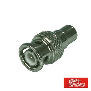 FICHA ADAPTADORA BNC MACHO / RCA FEMEA