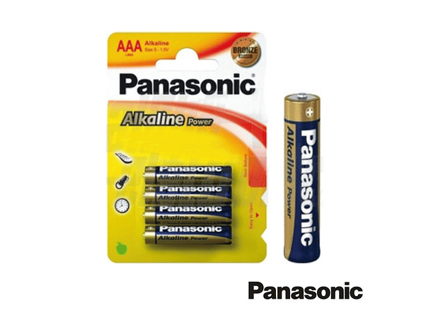 PILHA ALCALINA LR03/AAA 1.5V 4X BLISTER PANASONIC 1