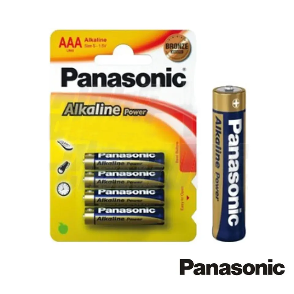 PILHA ALCALINA LR03/AAA 1.5V 4X BLISTER PANASONIC 1