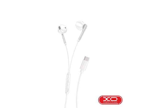 AUSCULTADORES STEREO COM FIOS E MICROFONE BRANCO XO 1
