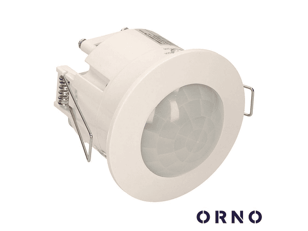 DETETOR DE MOVIMENTOS PIR PARA ENCASTRAR BRANCO ORNO 1