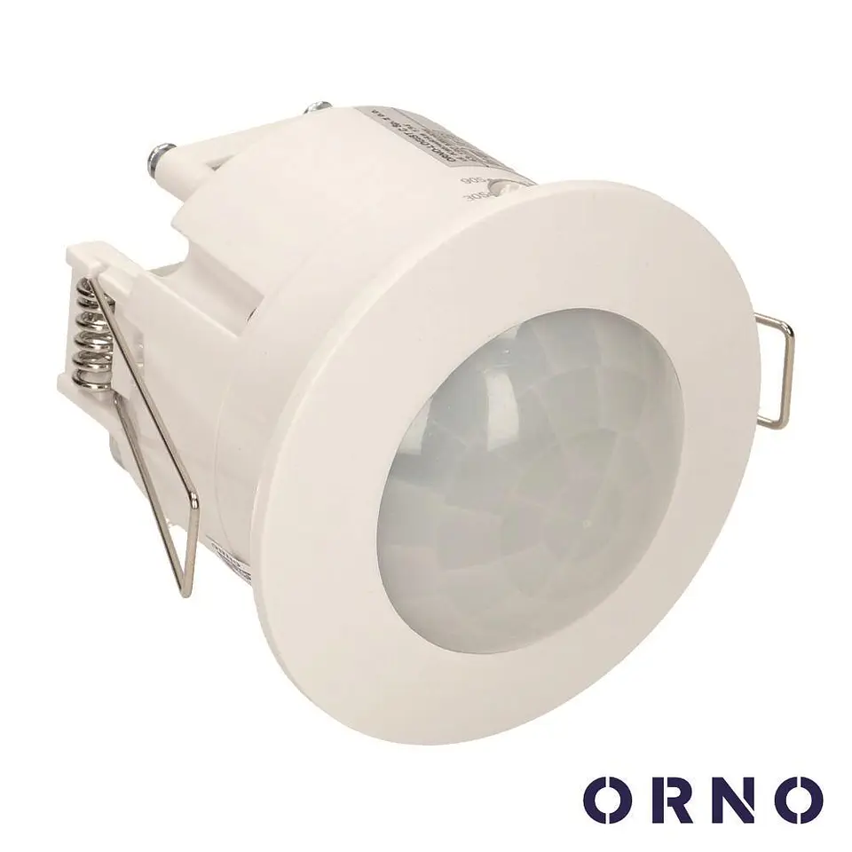 DETETOR DE MOVIMENTOS PIR PARA ENCASTRAR BRANCO ORNO 1