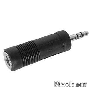 FICHA ADAPTADORA JACK 6.35MM FÊMEA / JACK 3.5MM MACHO ST