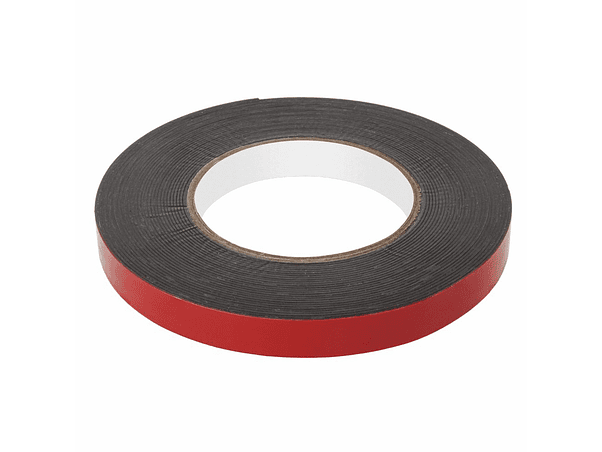 FITA ADESIVA DUPLA FACE DE ESPUMA PRETA 15MM 10M 1