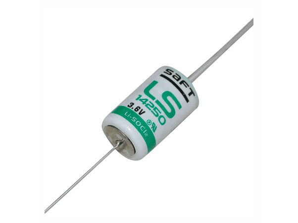 PILHA LÍTIO 14250 3.6V 1200MAH COM FIOS SAFT 1