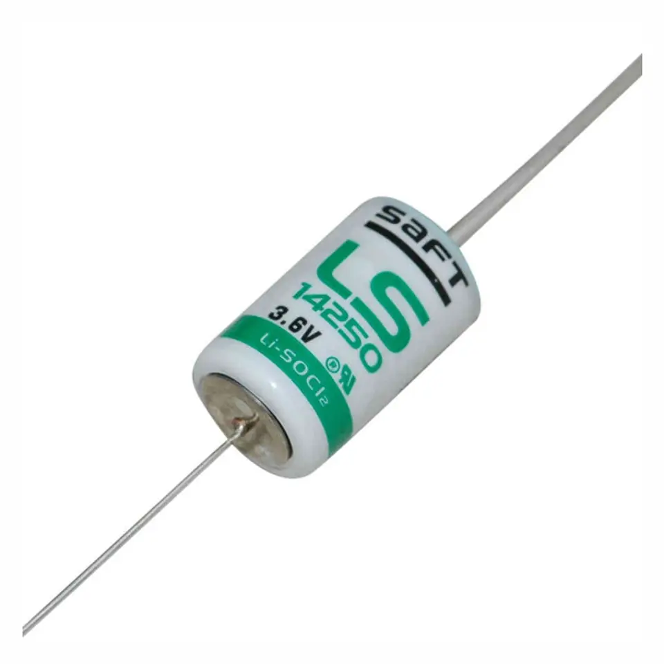 PILHA LÍTIO 14250 3.6V 1200MAH COM FIOS SAFT 1