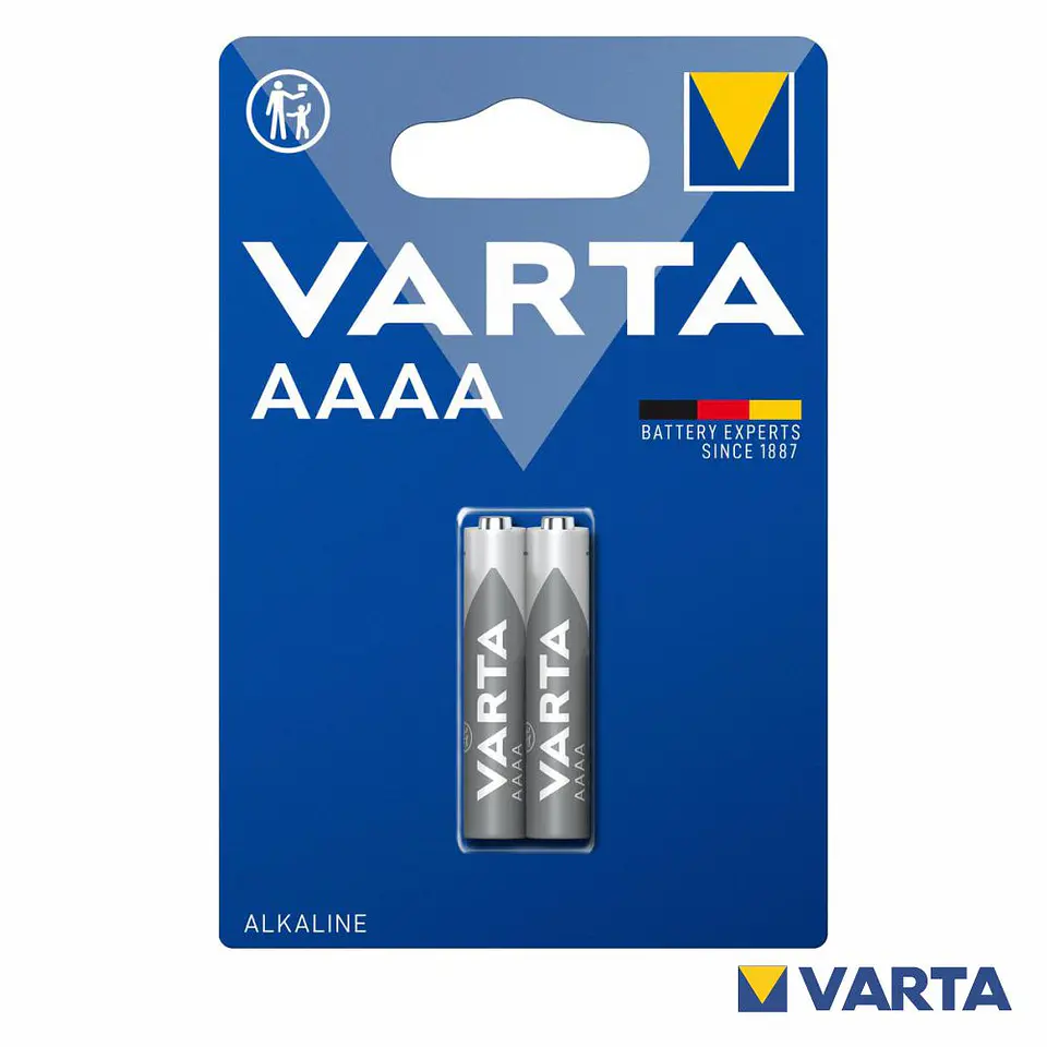 PILHA ALCALINA AAAA LR8D425 1.5V 2X BLISTER VARTA 1