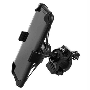 SUPORTE TELEMÓVEL 5.5-9.5CM PARA MOTOS E BICICLETAS PRETO