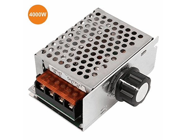 REGULADOR DE TENSÃO SCR PARA MOTOR AC 230V COM DIMMER 4000W 1