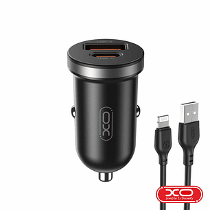 ADAPTADOR ISQUEIRO USB-A PD / USB-C 30W COM CABO LIGHTNING XO