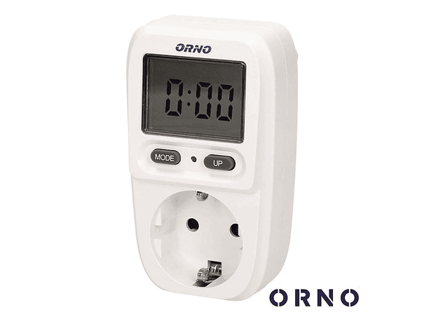 CONTADOR DE ENERGIA 230V/16A COM TOMADA ORNO 1