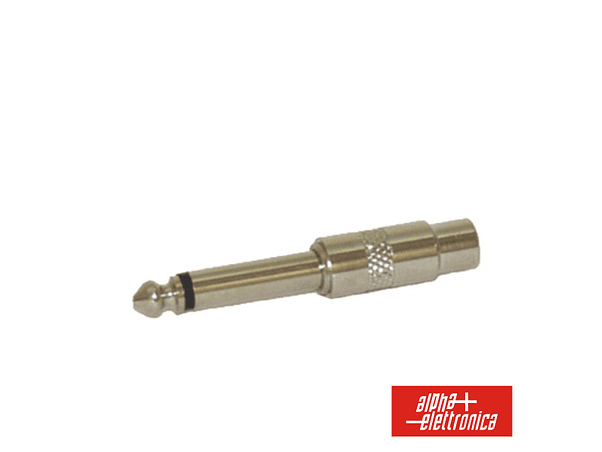FICHA ADAPTADORA 6.3MM MACHO MONO/ FÊMEA RCA 1