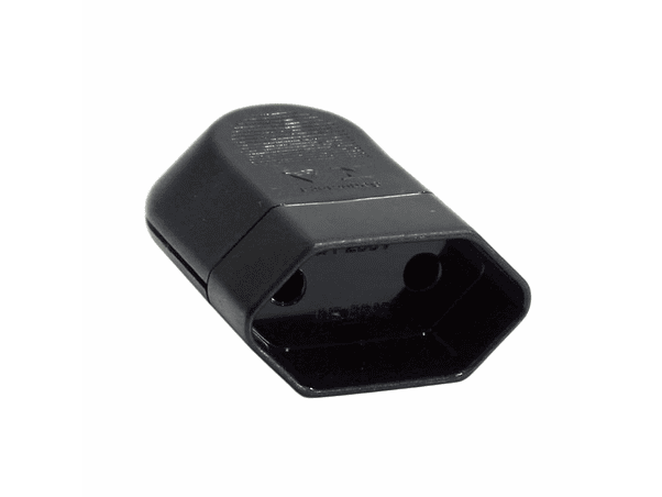 FICHA ALIMENTAÇÂO AC PLANA FÊMEA PRETO 10A 250V 1