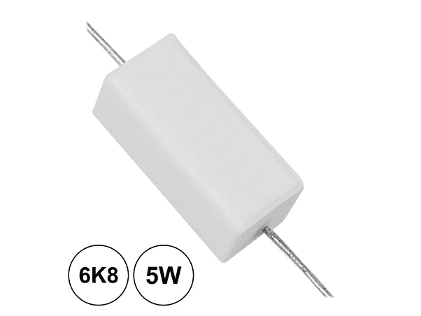 RESISTÊNCIA BOBINADA 6K8 5W 1