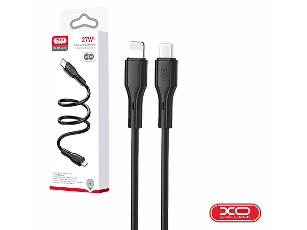 CABO USB-C MACHO / LIGHTNING MACHO PD 27W 1M PRETO XO 1