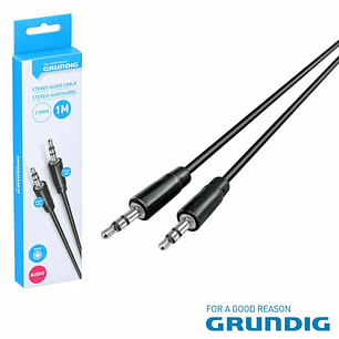 CABO JACK 3.5MM MACHO / JACK 3.5MM MACHO 1M PRETO GRUNDIG
