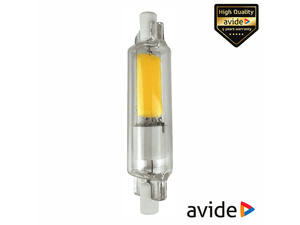 LÂMPADA R7S 5W 230V LED COB DIMÁVEL 78MM 4000K 500LM AVIDE 1