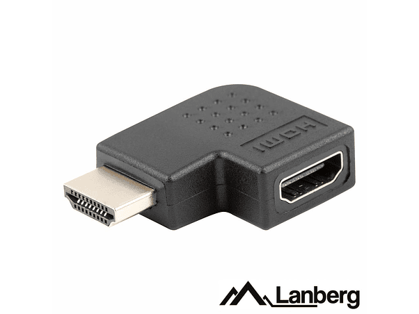 ADAPTADOR HDMI MACHO / FÊMEA ÂNGULAR 90º ESQUERDA LANBERG 1