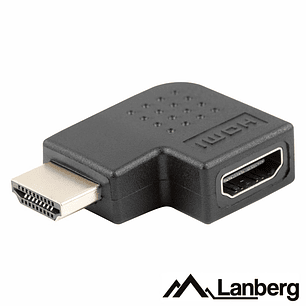 ADAPTADOR HDMI MACHO / FÊMEA ÂNGULAR 90º ESQUERDA LANBERG