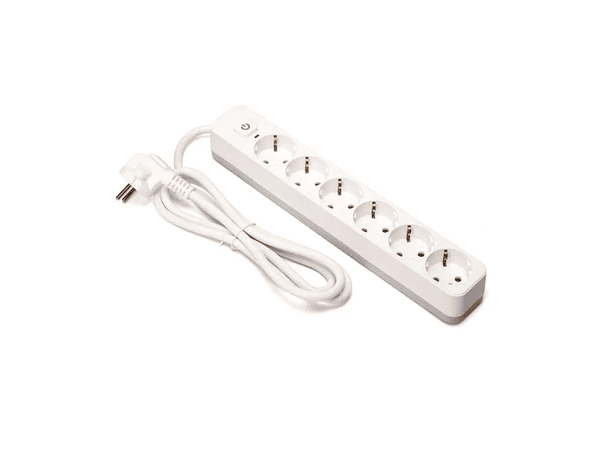 TOMADA ELÉTRICA COM 6 SAÍDAS COM INTERRUPTOR 1.5M 3G1.5 1