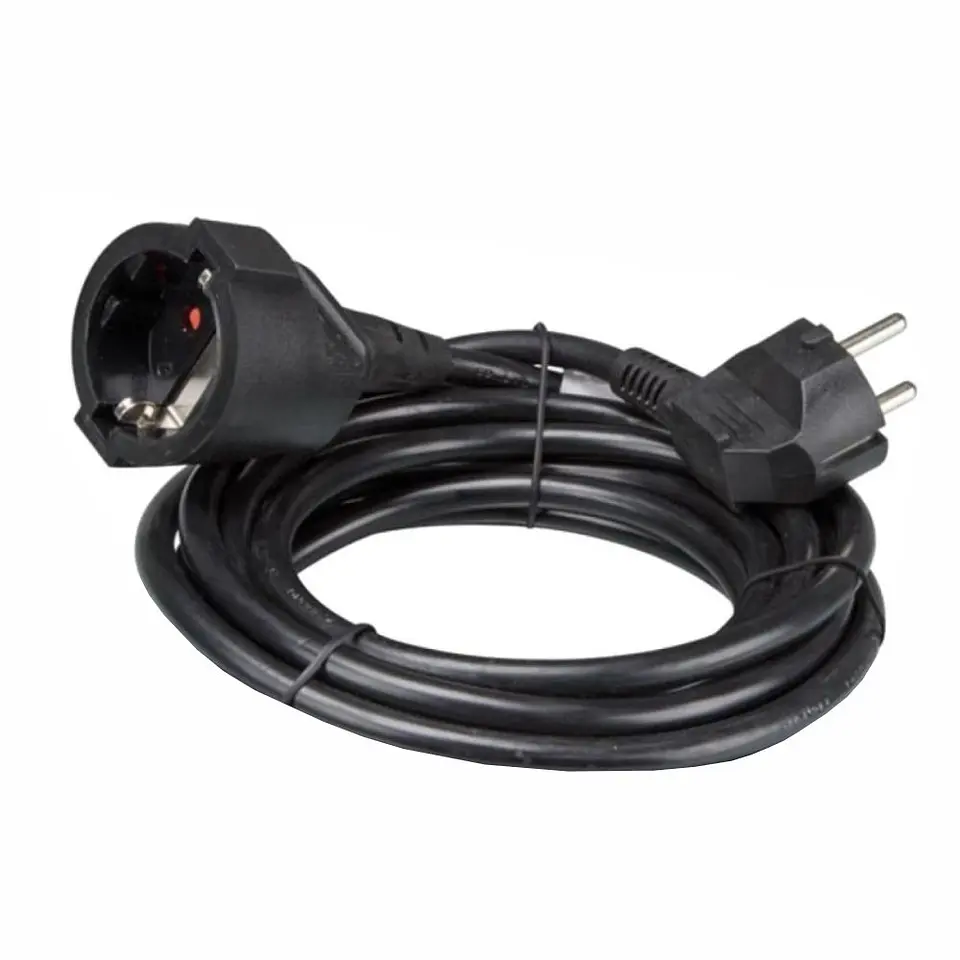 CABO EXTENSÃO TOMADA ELÉTRICA COM 1 SAÍDA 3M 3X1.5MM PRETO 1