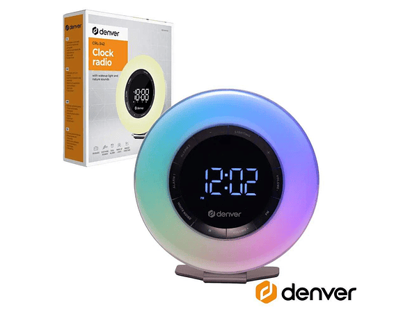 RELÓGIO DESPERTADOR FM DIGITAL COM LUZ PRESENÇA DENVER 1