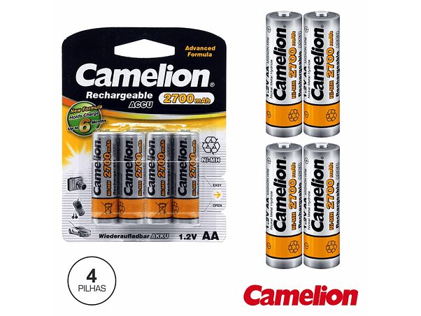 BATERIA NI-MH AA 1.2V 2700MA 4X BLISTER CAMELION 1