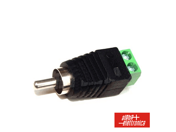 FICHA RCA MACHO COM TERMINAIS EM PARAFUSO 1