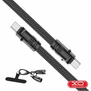 CABO USB-C MACHO / USB-C MACHO 60W 1.2M XO