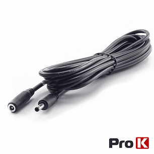 CABO ALIMENTAÇÃO DC MACHO / FÊMEA 5.5X2.5MM 3M PROK