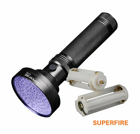 LANTERNA UV IP46 6W 395NM IP46 SUPERFIRE