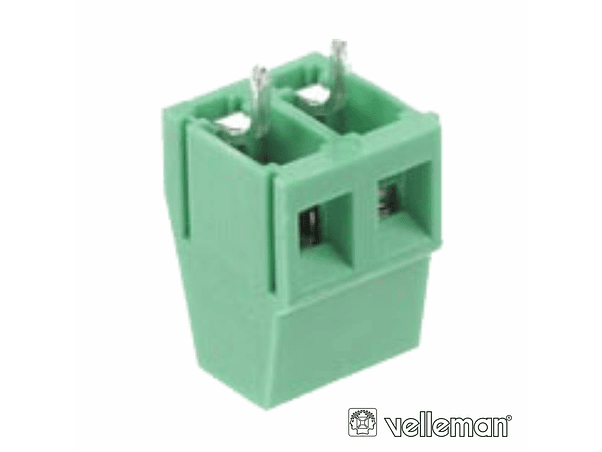 BLOCO DE TERMINAIS COM 2P DE 5MM VELLEMAN 1