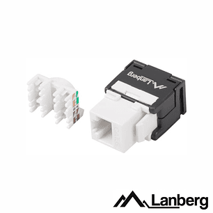 FICHA RJ45 MODULAR 8P8C CAT6 KEYSTONE 180º LANBERG