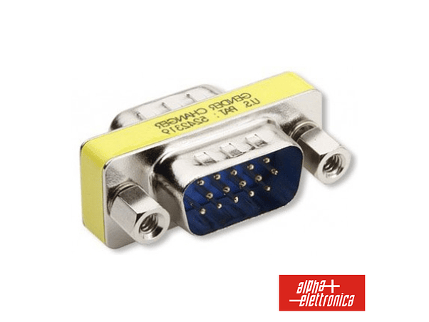 FICHA ADAPTADORA VGA 15P HD FÊMEA / VGA 15P HD MACHO 1