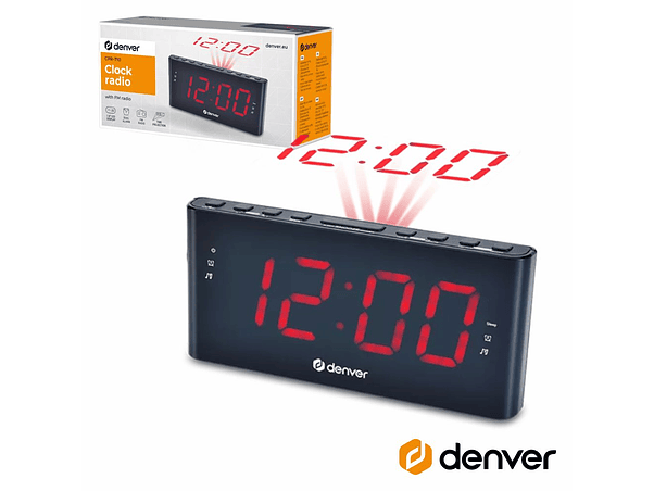RELÓGIO DESPERTADOR FM DIGITAL DENVER 1