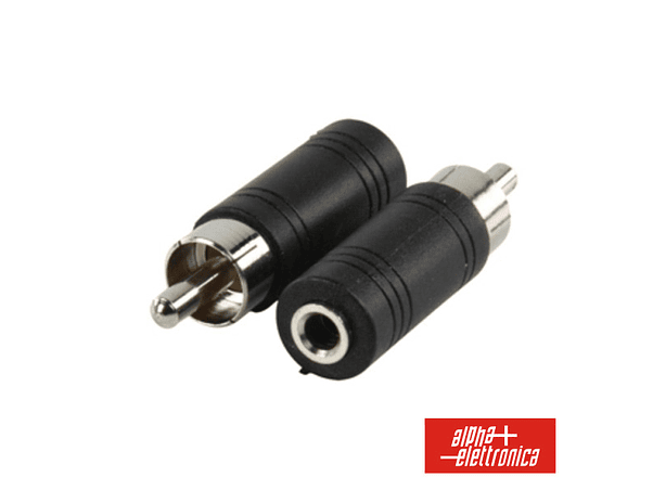 FICHA ADAPTADORA JACK 3.5MM FÊMEA MN / RCA MACHO 1